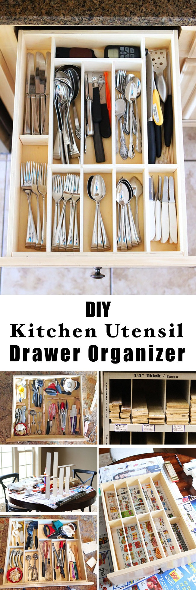 Kitchen Utensil Drawer Organizer
 15 Innovative DIY Kitchen Organization & Storage Ideas