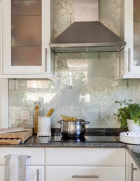 Kitchen Wallpaper Backsplash
 25 Wallpaper Kitchen Backsplashes With Pros And Cons