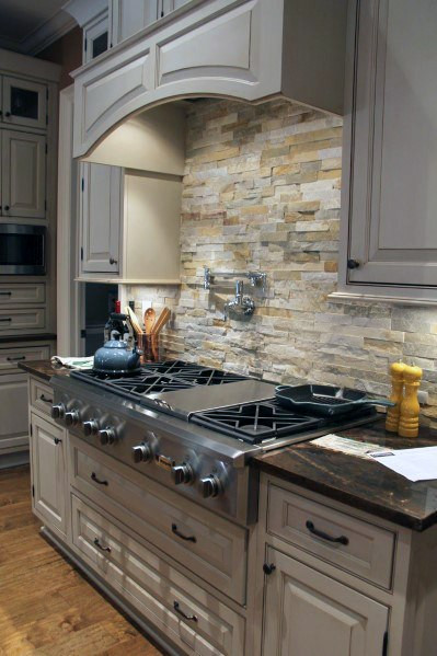 Kitchen With Stone Backsplash
 Top 60 Best Kitchen Stone Backsplash Ideas Interior Designs