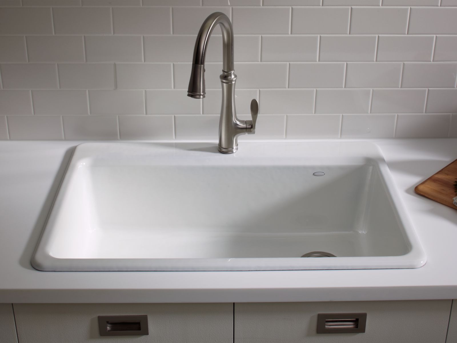 Kohler White Kitchen Sink
 Standard Plumbing Supply Product Kohler K 5871 1A2 0