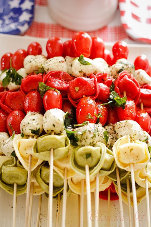 Labor Day Party Food
 TORTELLINI KABOBS RECIPE Perfect party food Saucesome