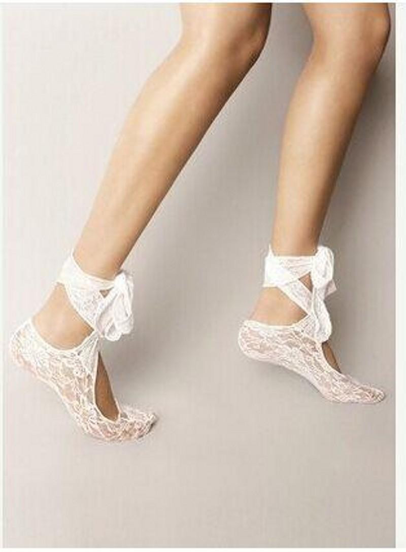 Lace Up Wedding Shoes
 2016 Hottest White Lace Wedding Shoes Socks Custom Made