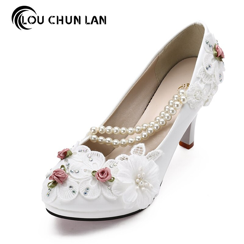 Lace Up Wedding Shoes
 size 41 47 Elegant white Wedding Shoes Lace up