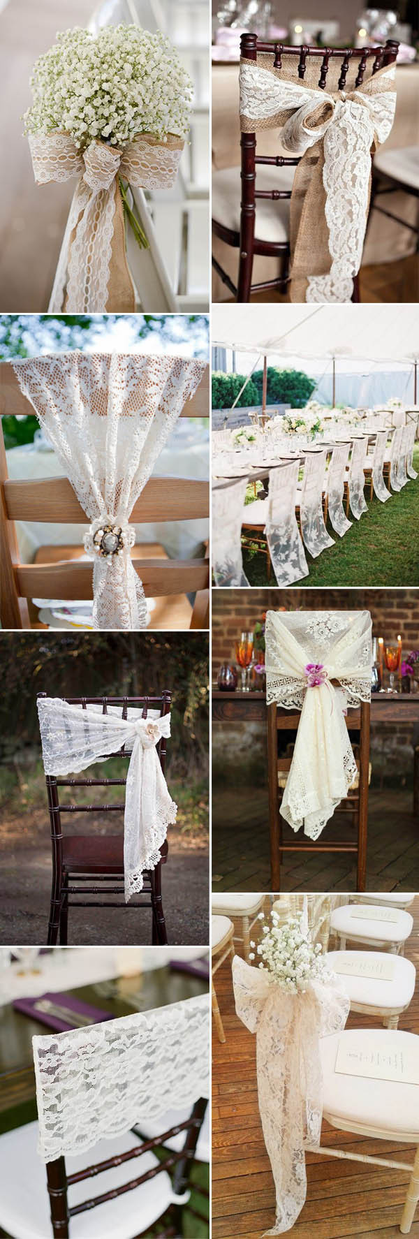 Lace Wedding Decorations
 50 Great Ideas To Incoporate Lace Into Your Vintage