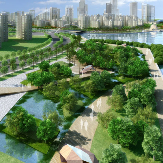 Landscape Architecture Design
 HASSELL wins Zhuhai Cross Gate CBD Landscape Design