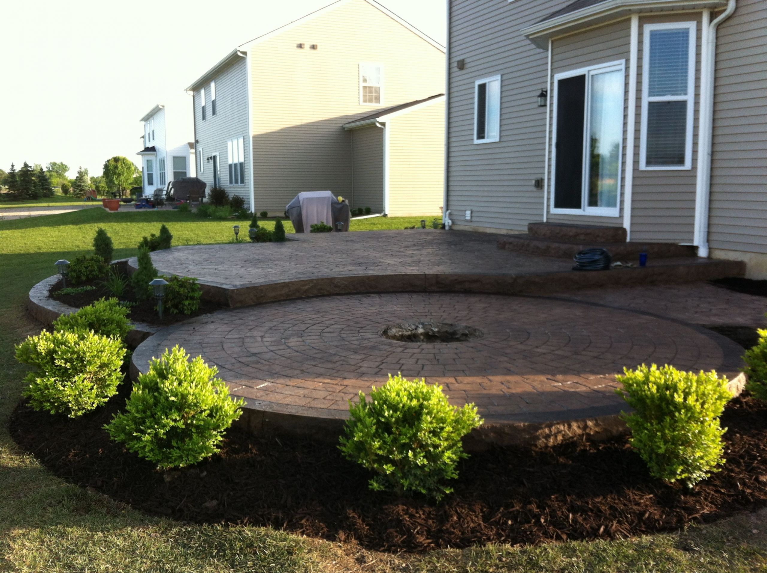 Landscape Around Concrete Patio
 Pin on Outdoor Ideas