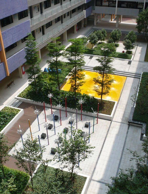 Landscape Design Schools
 Yi Zhong De Sheng Secondary School LANDSCAPE