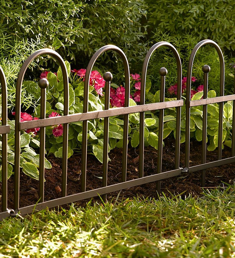 Landscape Fence Edging
 Classic Iron Fence Edging Plow & Hearth