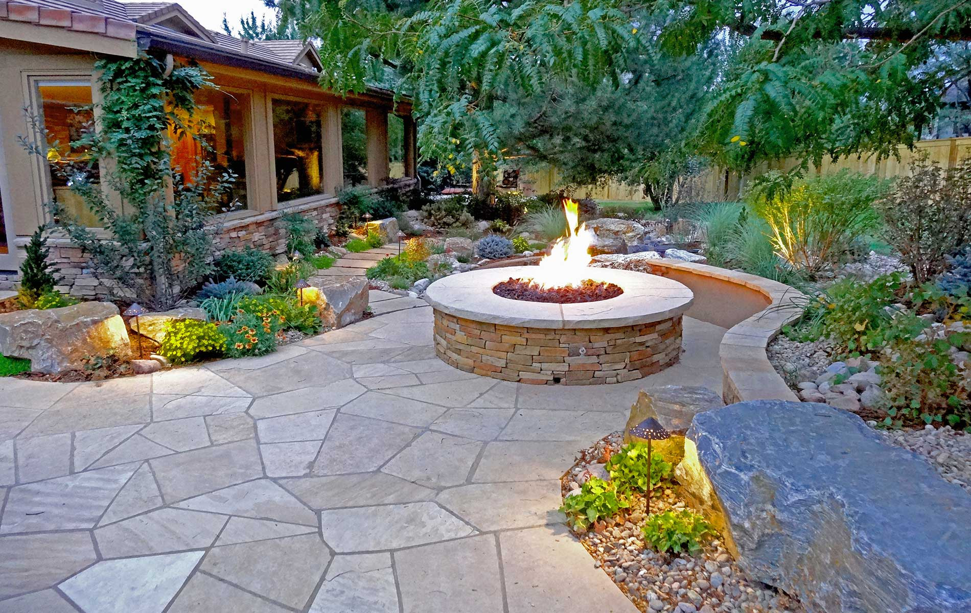 Landscape Patio Stone
 Rustic Ranch in Greenwood Village by Mile High Landscaping