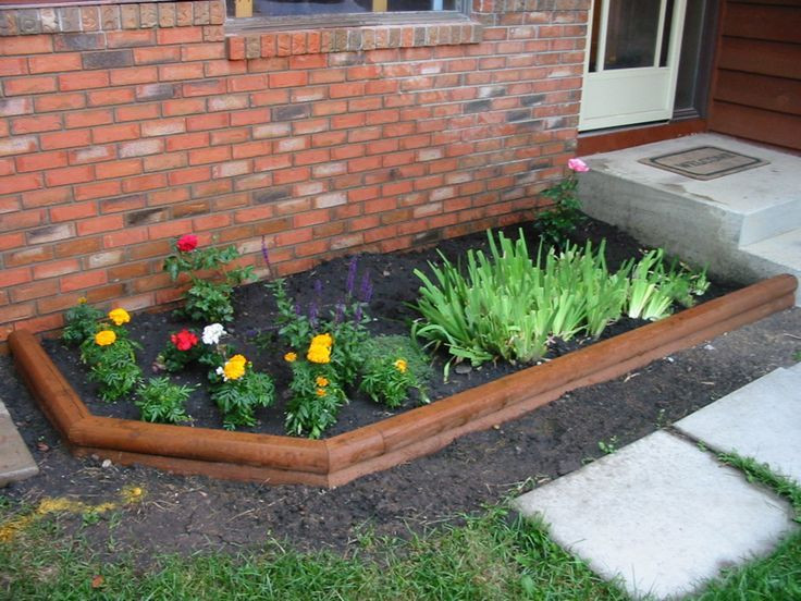 Landscape Timber Edging
 Image result for wood flower bed border