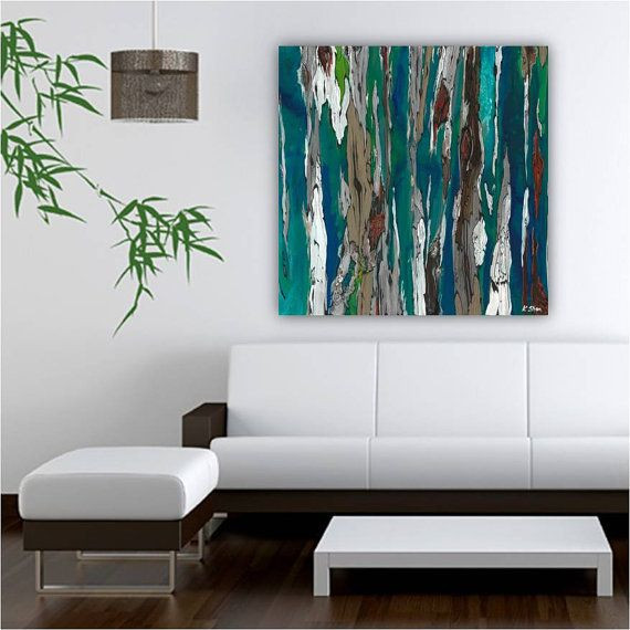 Large Bedroom Wall Art
 very LARGE blue teal canvas print Wall art abstract