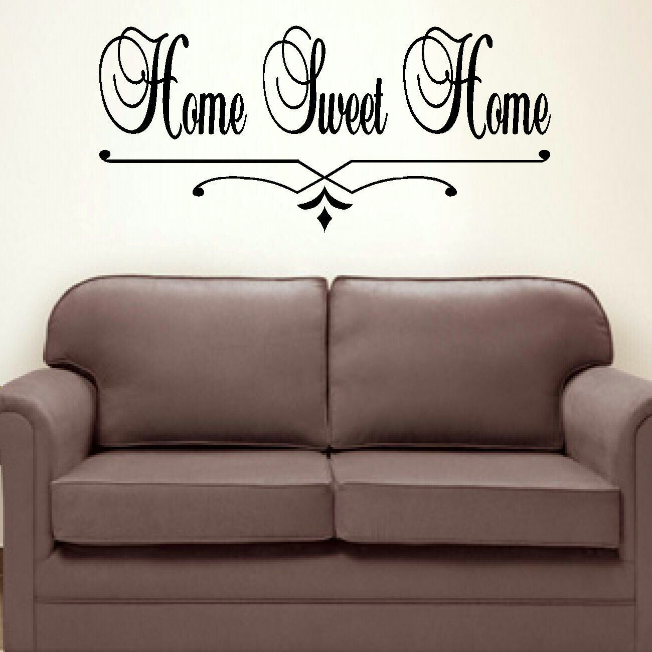 Large Bedroom Wall Art
 LARGE BEDROOM QUOTE HOME SWEET HOME WALL ART STICKER
