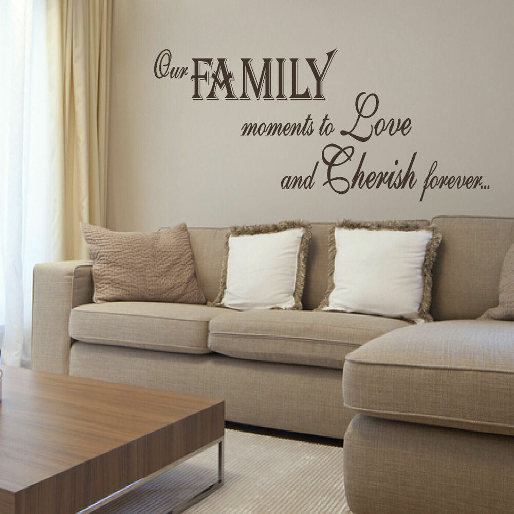 Large Bedroom Wall Art
 LARGE BEDROOM QUOTE FAMILY LOVE GIANT WALL ART STICKER