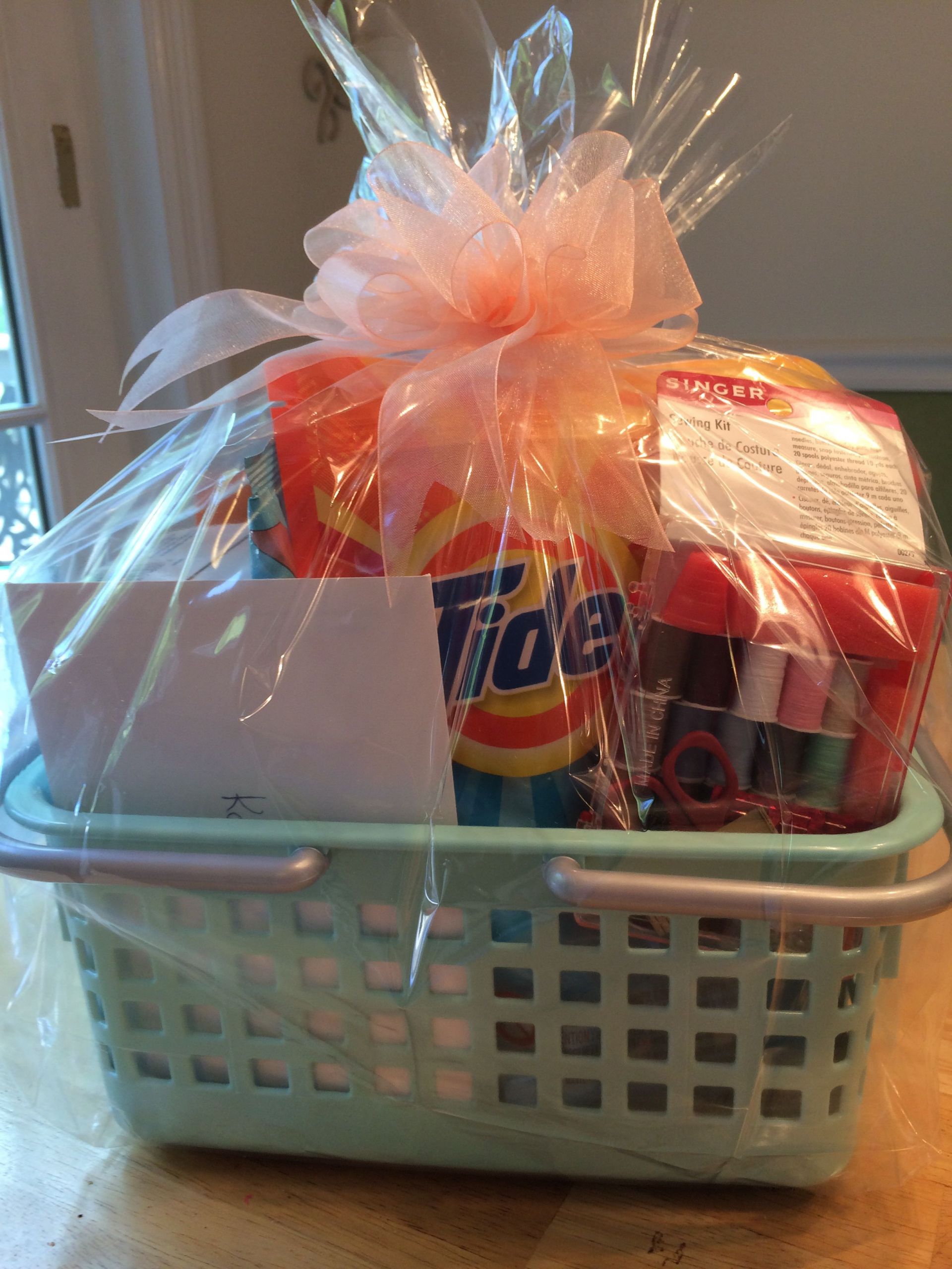 Laundry Gift Basket Ideas
 Going off to college t Just a few items and a cute