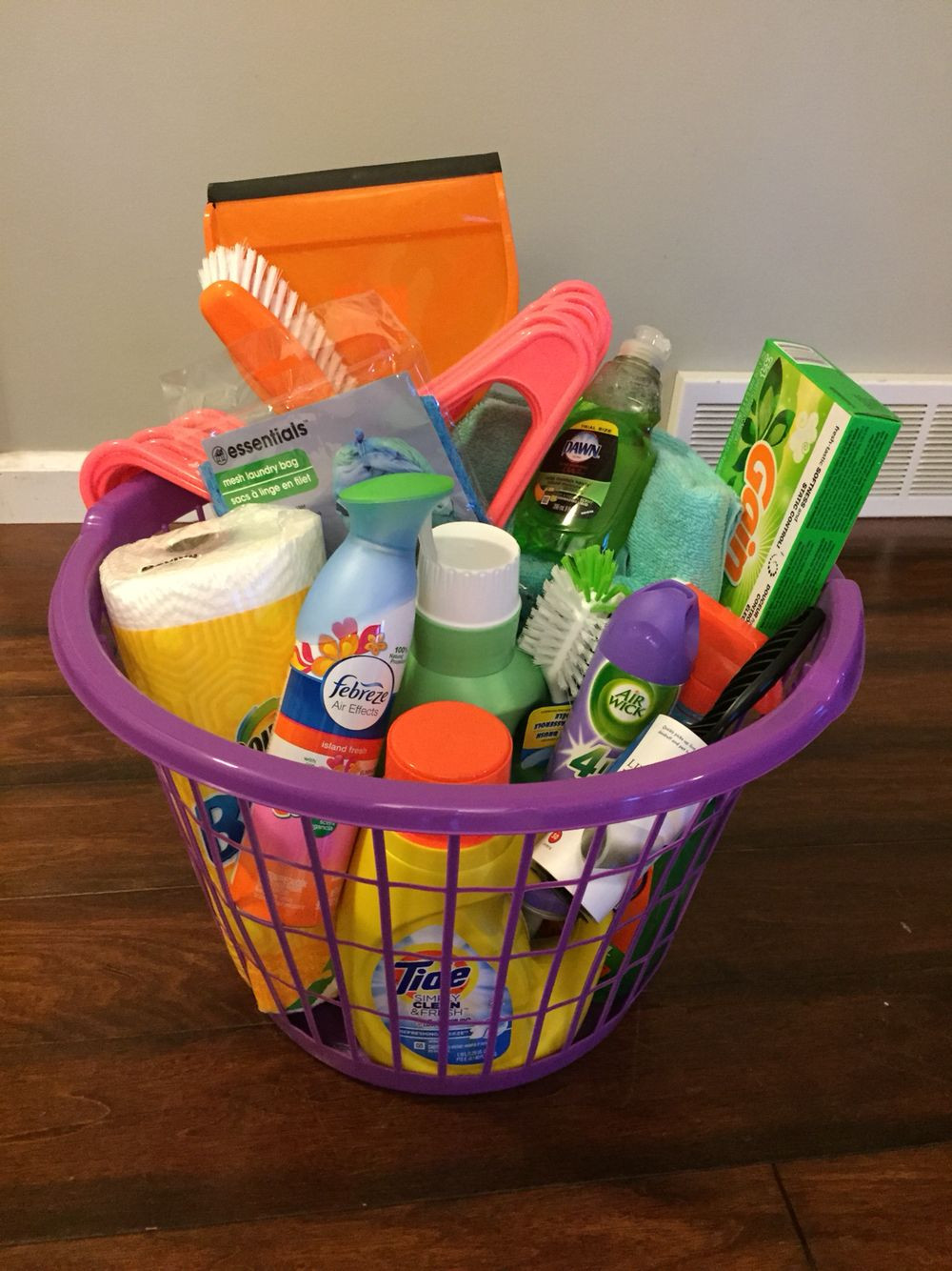 Laundry Gift Basket Ideas
 Graduation creative cleaning laundry basket t Great
