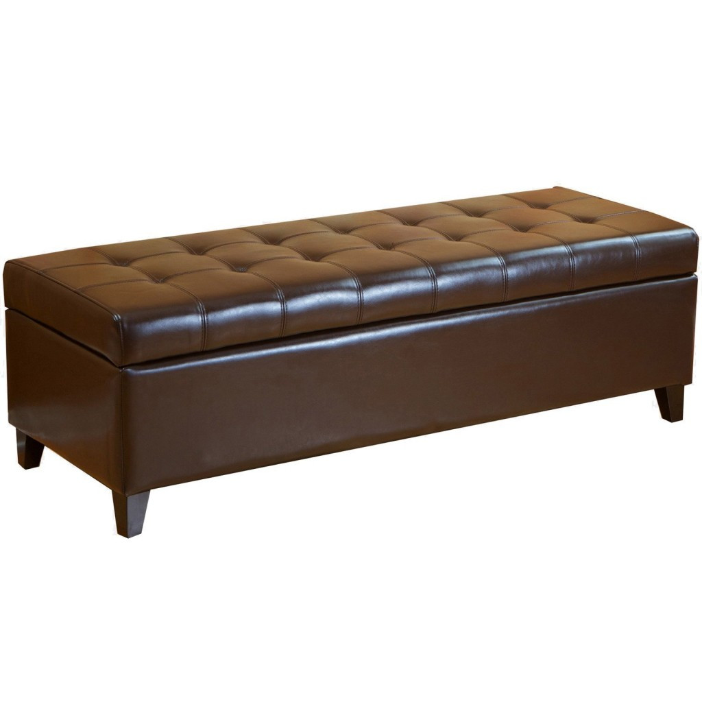 Leather Storage Ottoman Bench
 5 Best Tufted Ottoman – Keeping your room looking tidy