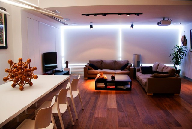 Led Lighting For Living Room
 Living room with indirect recessed LED light Modern