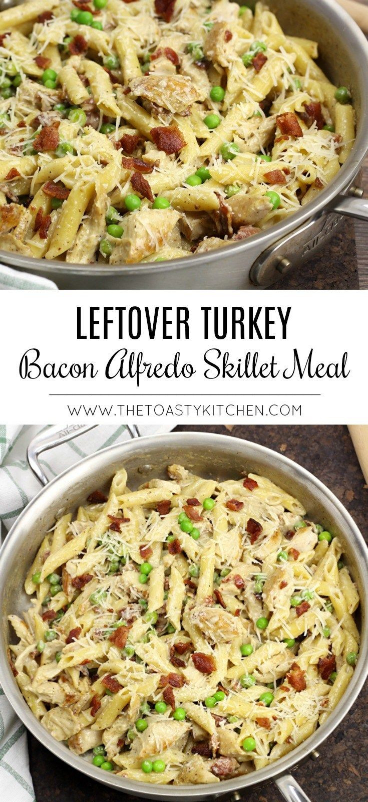 Leftover Chicken Breast Casserole
 Leftover Turkey Bacon Alfredo Skillet Meal by The Toasty