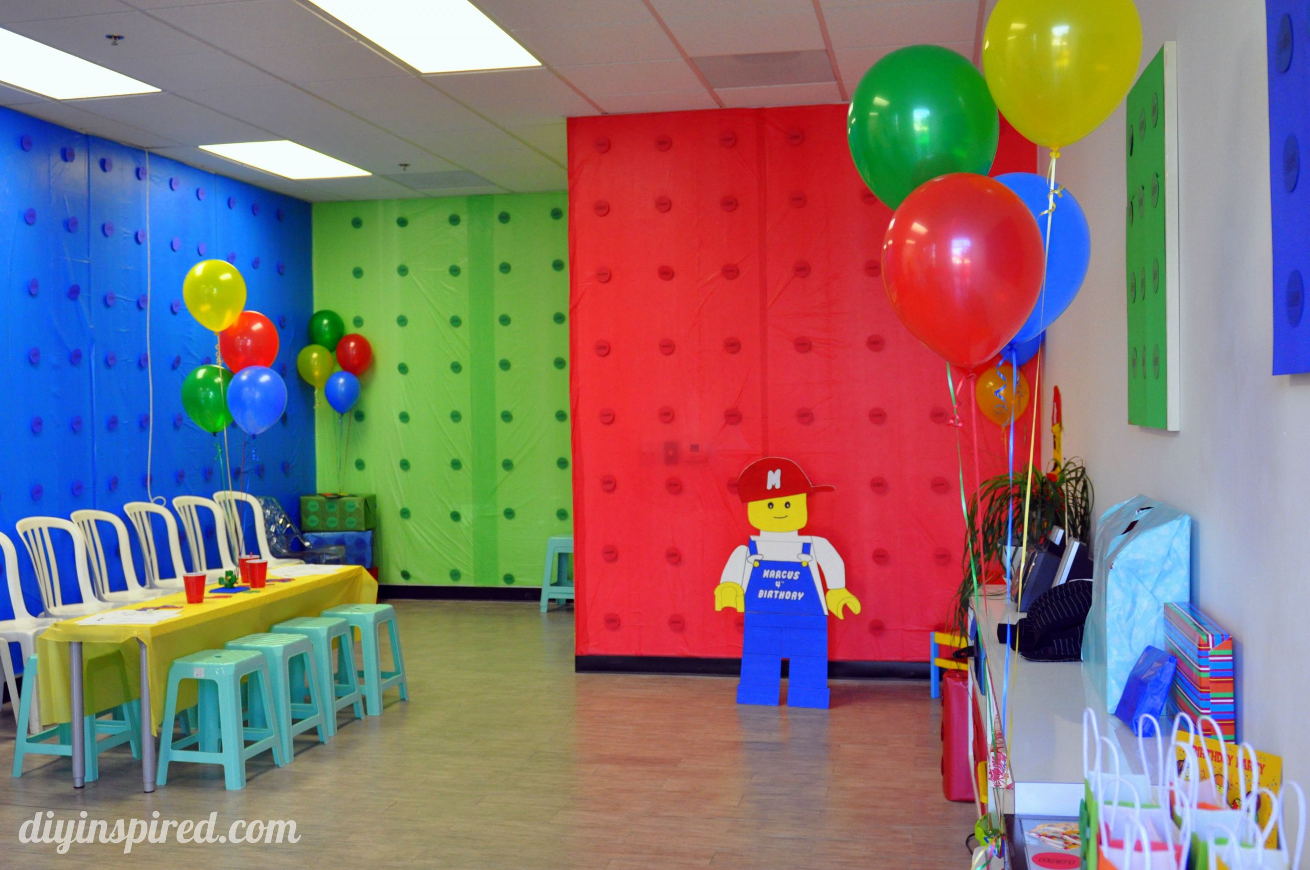 Lego Birthday Party Decorations
 Lego Birthday Party DIY Inspired