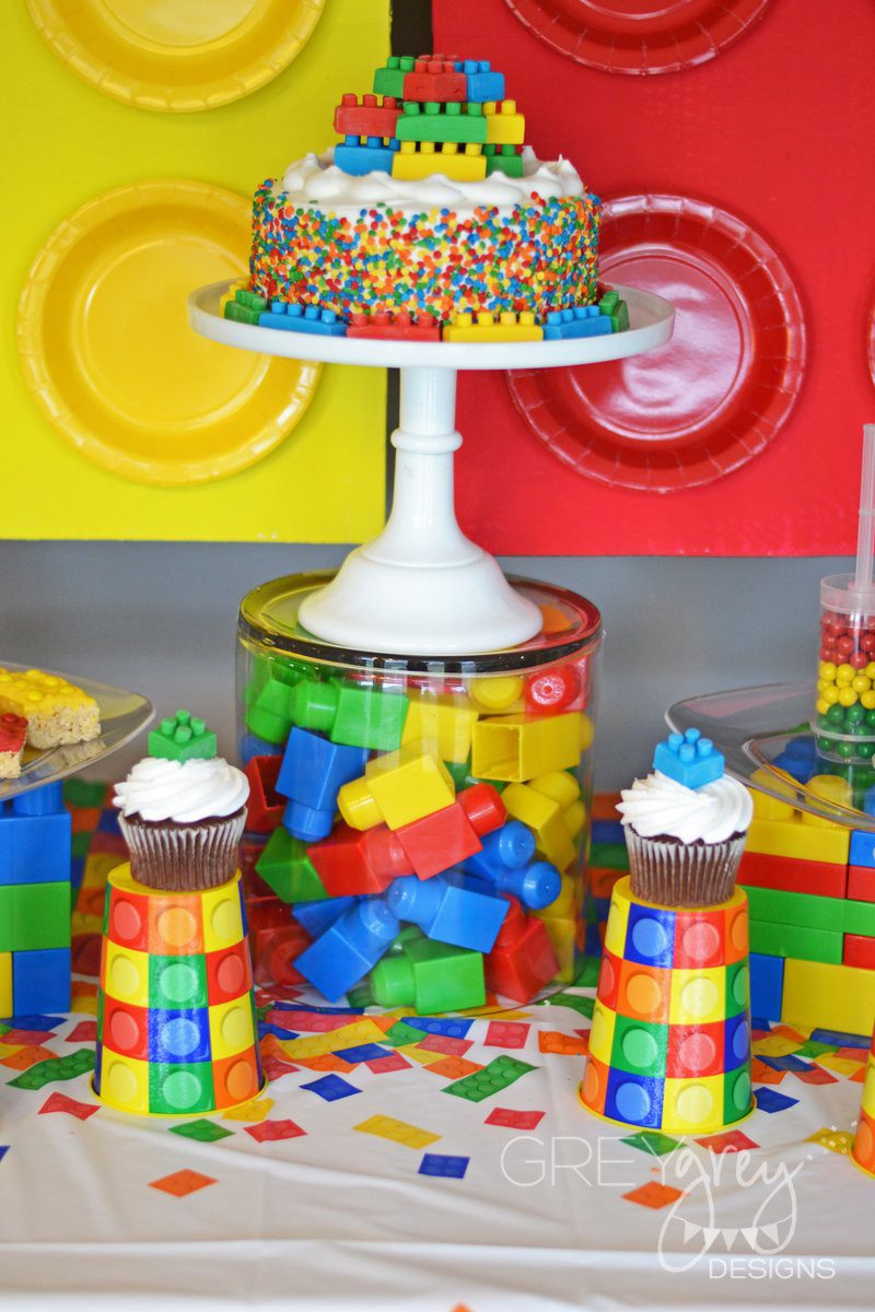 Lego Birthday Party Decorations
 GreyGrey Designs My Parties Lego Party