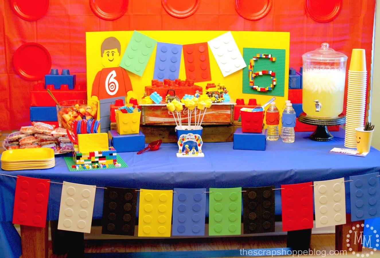 Lego Birthday Party Decorations
 LEGO Birthday Party The Scrap Shoppe