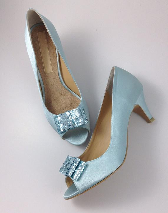 Light Blue Wedding Shoes
 Items similar to Something Blue Wedding Shoes Powder Blue