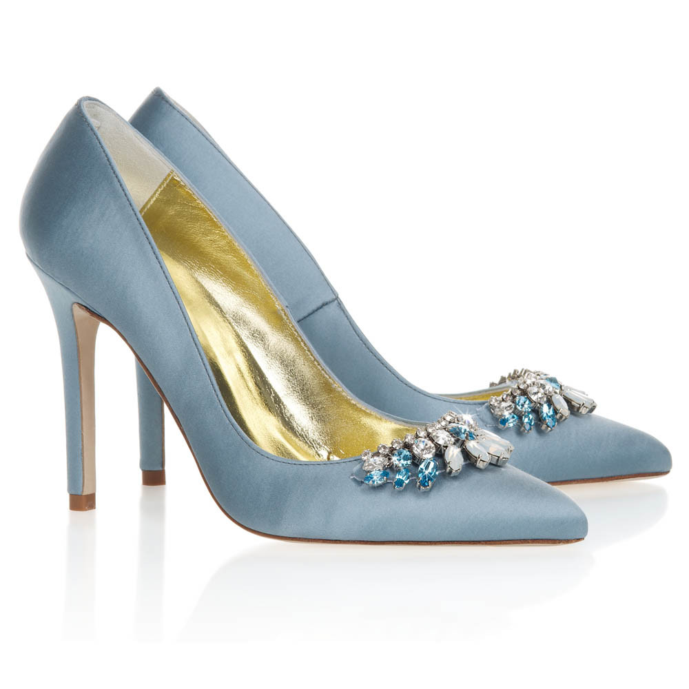 Light Blue Wedding Shoes
 Freya Rose Chandelier Blue