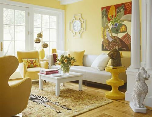 Light Yellow Living Room
 Yellow Color Decorating Interior Design and Color Psychology