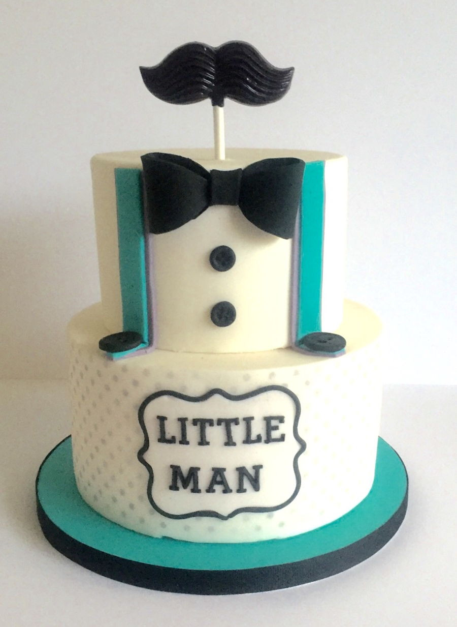 Little Man Birthday Cake
 Little Man Baby Shower Cake CakeCentral
