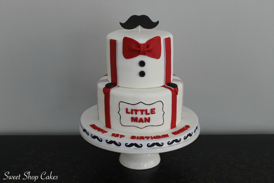 Little Man Birthday Cake
 Little Man Themed First Birthday Cake CakeCentral