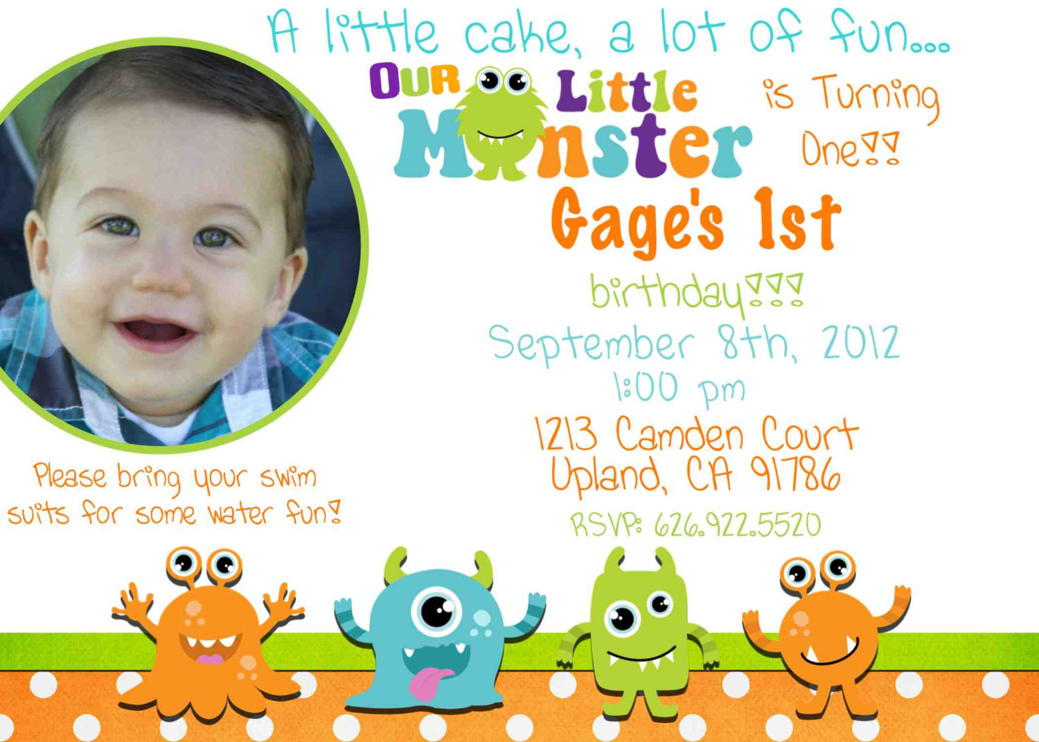 Little Monster Birthday Invitations
 Little Monster Invite Monster Birthday Invite Our Little