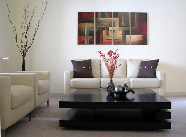 Living Room Paintings
 Contemporary abstract paintings Modern Living Room