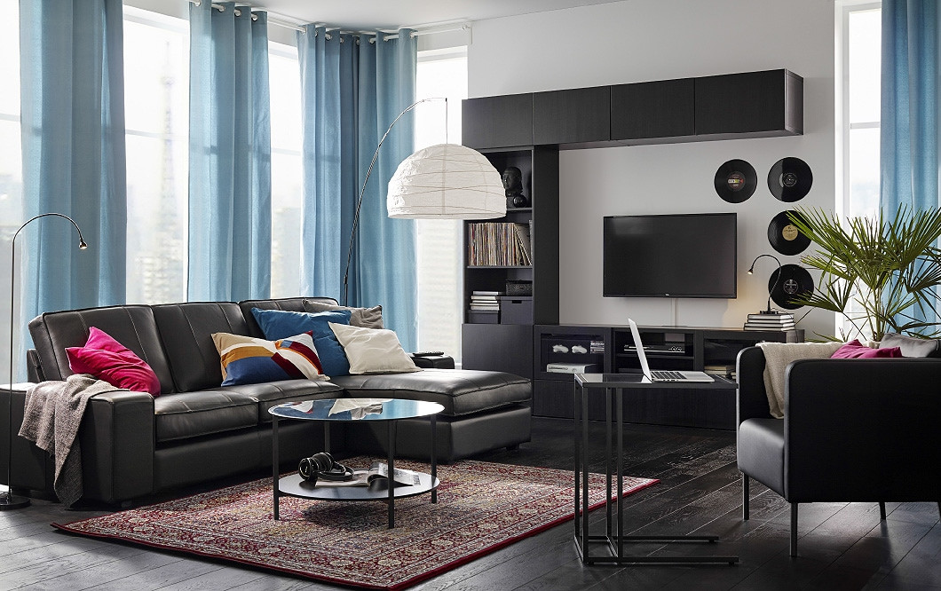 Living Room Picture Ideas
 Modernize with clean lines and leather IKEA