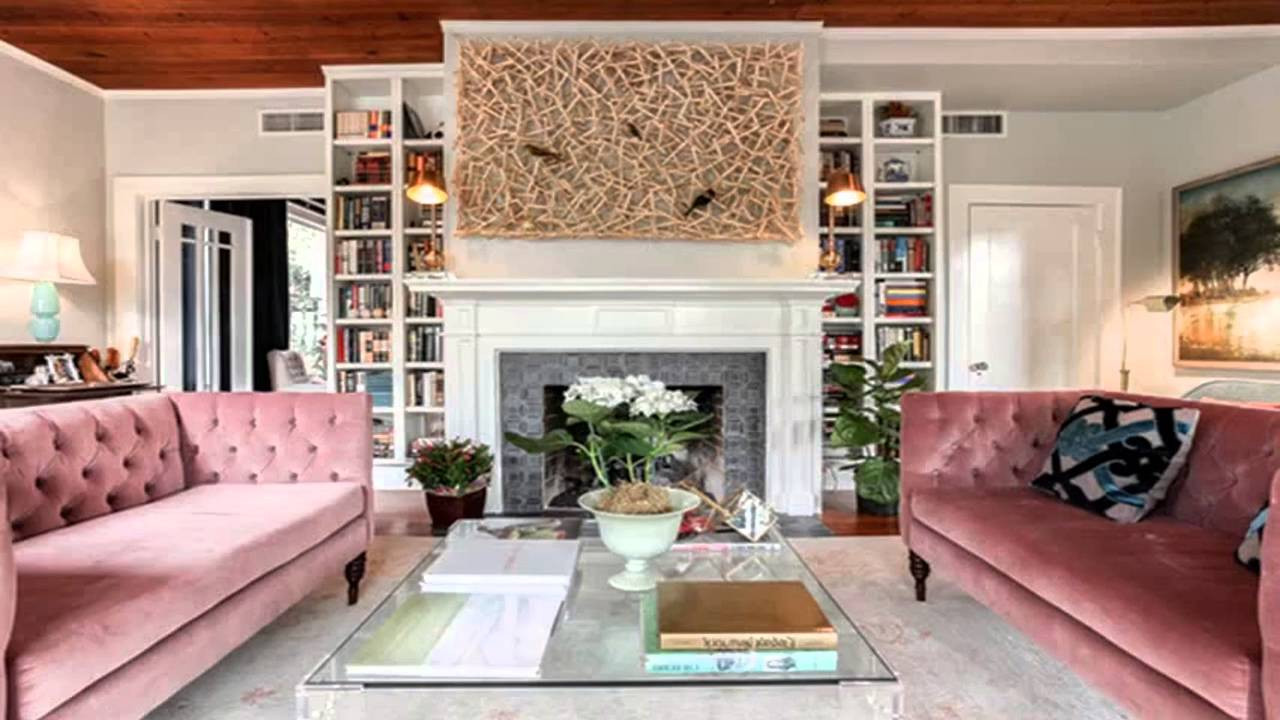 Living Room Picture Ideas
 Ideas For Decorating Plush Pink Sofa Living Room
