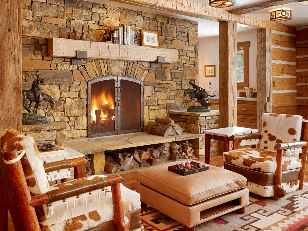 Living Room Rustic
 Get Cozy A Rustic Lodge Style Living Room Makeover
