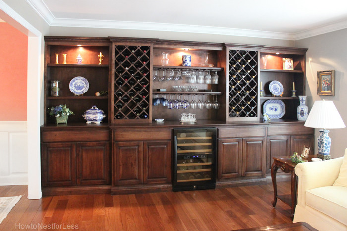 Living Room Wall Cabinets
 Living Room Wine Cabinet Built Ins How to Nest for Less™