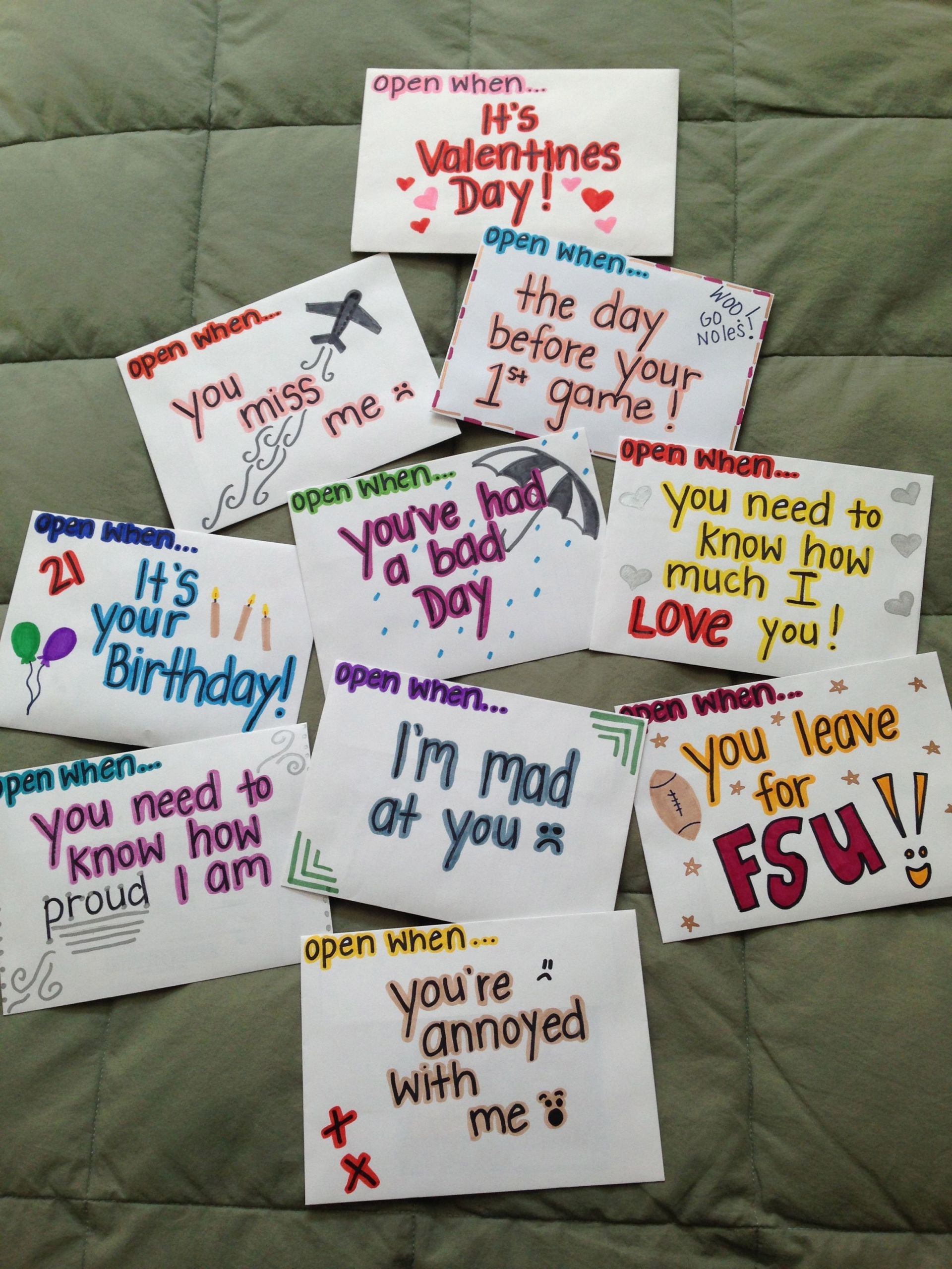 Long Distance Relationship Valentines Day Ideas
 open when letters long distance t valentines day t