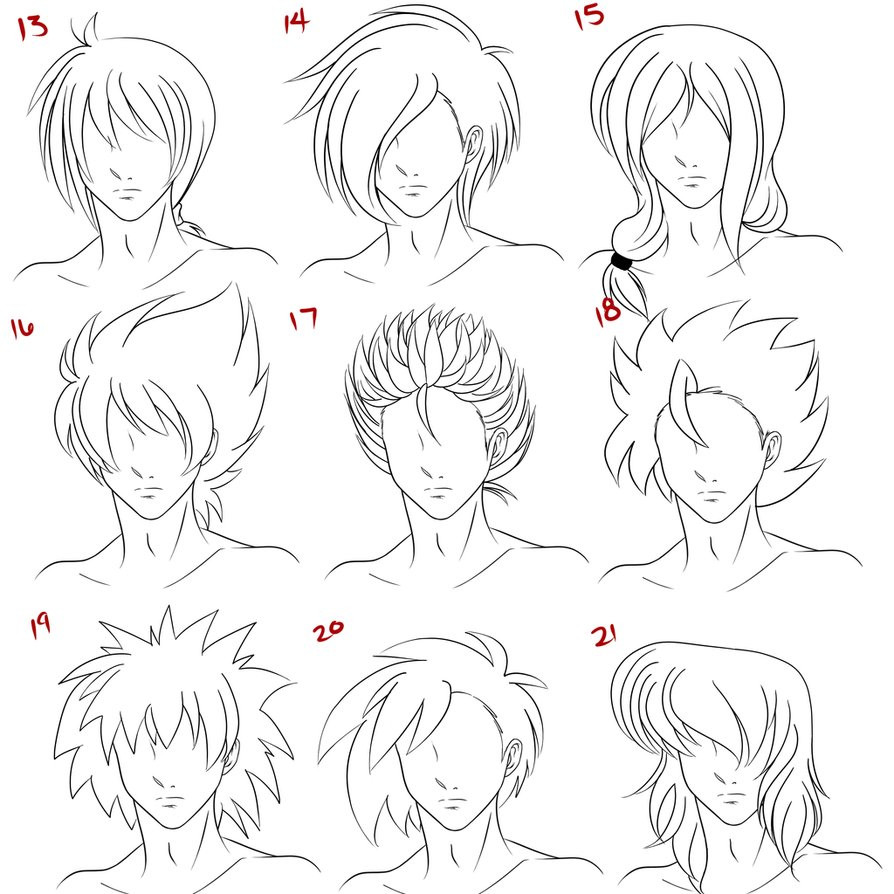 Long Male Hairstyles Anime
 Anime Male Hair Style 3 by RuuRuu Chan on DeviantArt