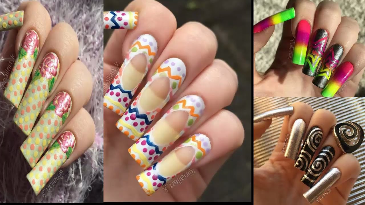Long Nail Styles
 nail art pilation for long nails 2017 Top Nail Art