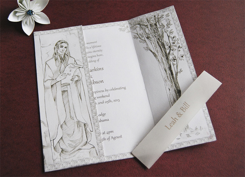 Lord Of The Rings Wedding Invitations
 Lord of the Rings Wedding Invitations Part Two