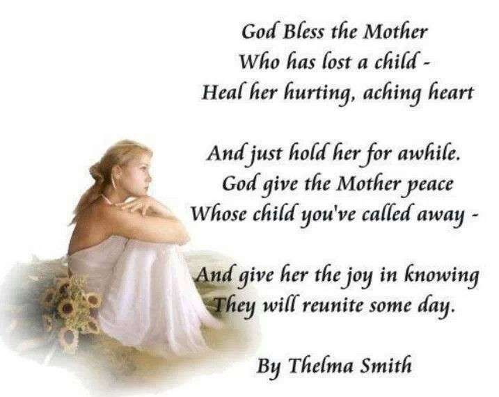 Lost Mother Quotes
 Bereaved Mother Loss of Child Sympathy Pinterest