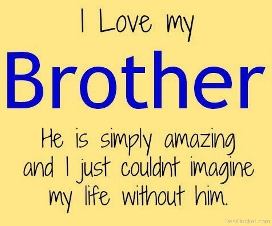 Love Brother Quote
 I Love My Brother