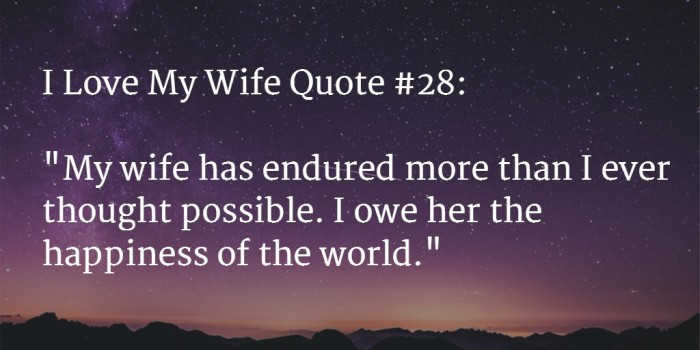 Love My Wife Quotes
 80 [AWESOME] I Love My Wife Quotes and 2016