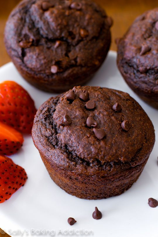 Low Calorie Chocolate Chip Muffins
 Skinny Double Chocolate Chip Muffins