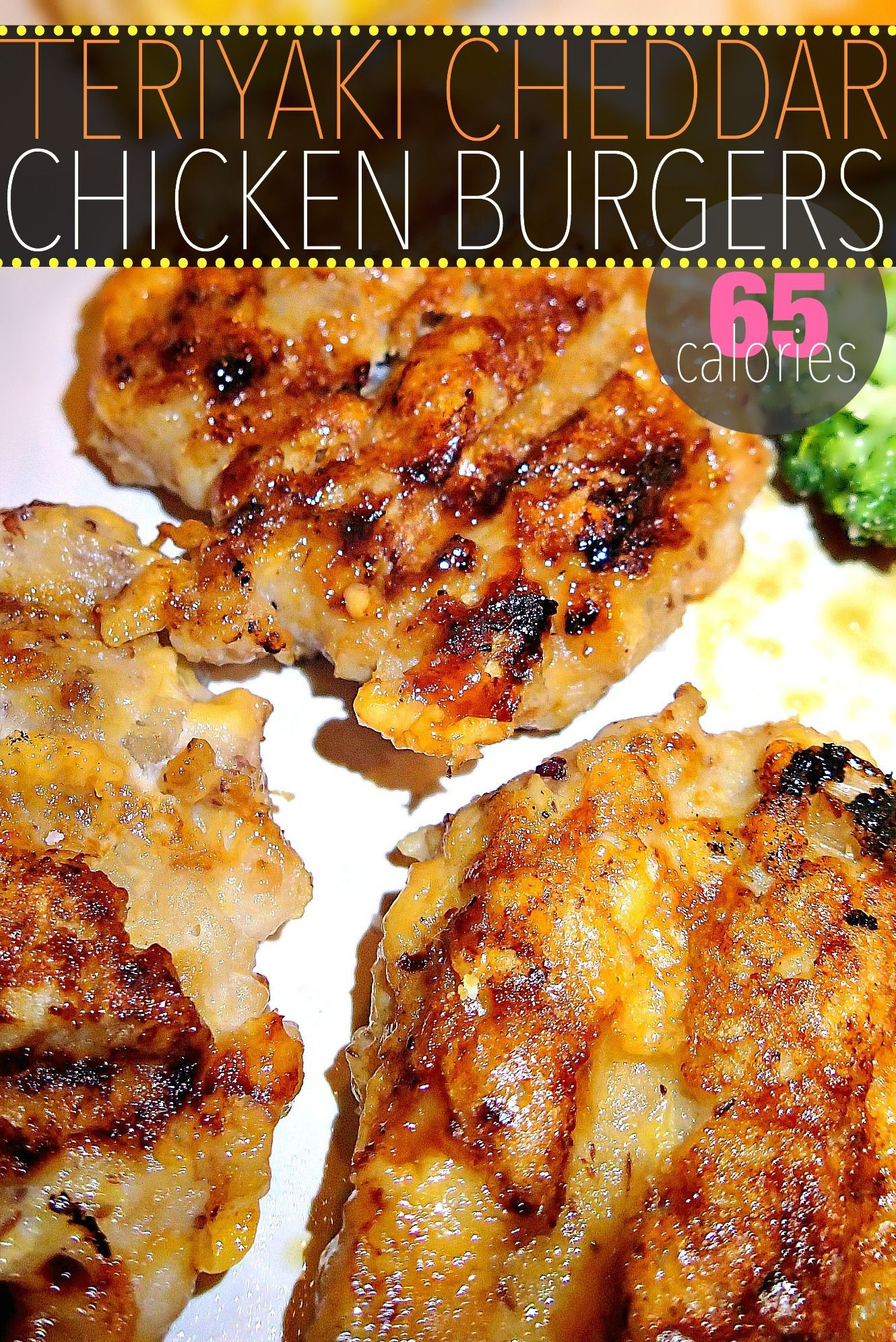 Low Calorie Ground Chicken Recipes
 65 Calorie Teriyaki Cheddar Chicken Burgers