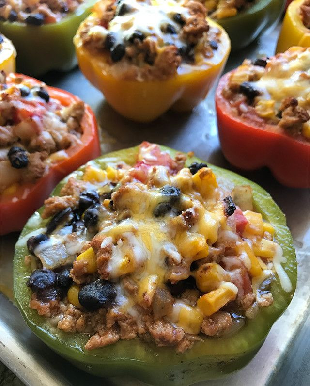 Low Calorie Ground Chicken Recipes
 Lean Guilt Free Taco Stuffed Peppers