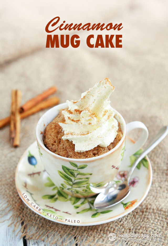 Low Calorie Mug Cake Recipes
 Cinnamon Keto Mug Cake