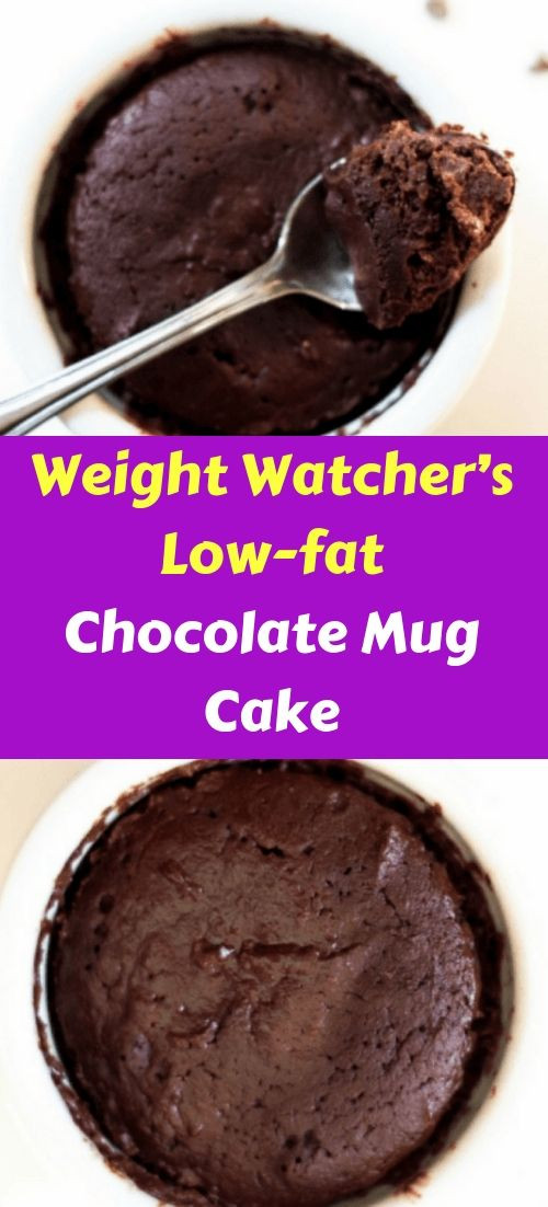 Low Calorie Mug Cake Recipes
 Weight Watcher’s Low fat Chocolate Mug Cake Recipe Cake