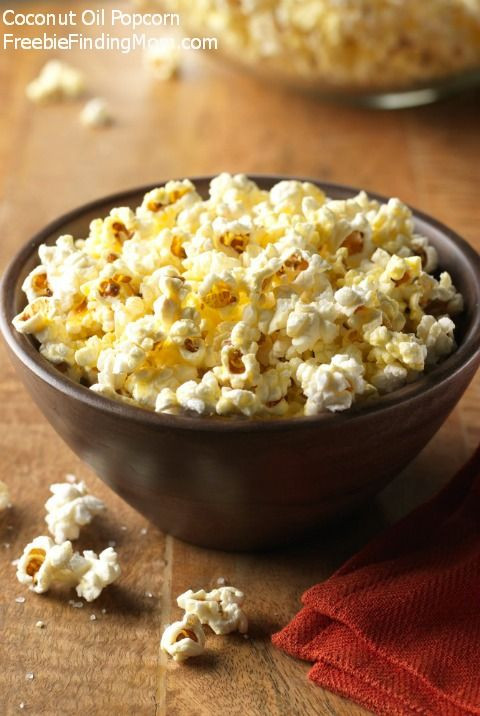 Low Calorie Popcorn Recipes
 Healthy Low Fat Low Calorie Snack Coconut Oil Popcorn
