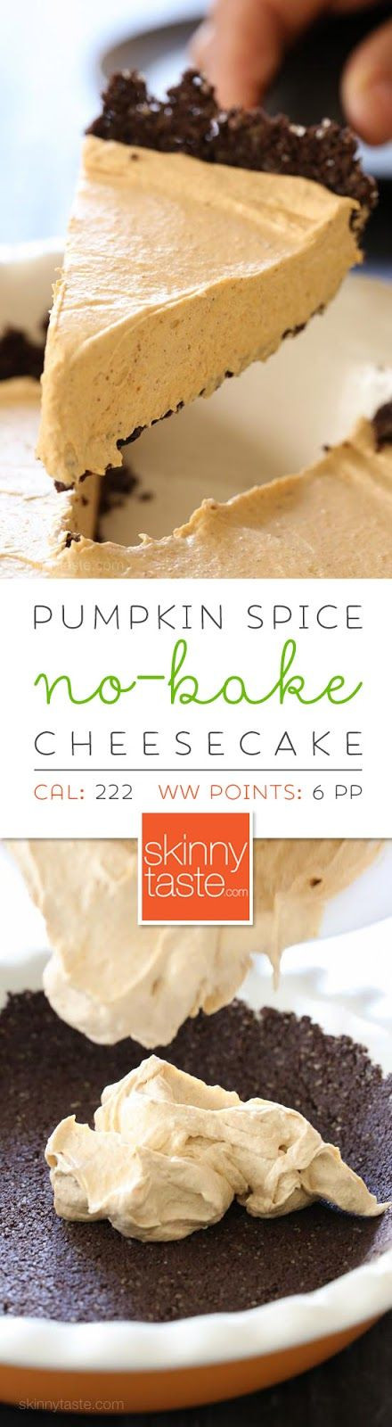 Low Calorie Pumpkin Dessert Recipes
 Pumpkin Spice No Bake Cheesecake – an easy low calorie